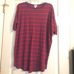 🦄 Blue/Red Striped S Irma Top